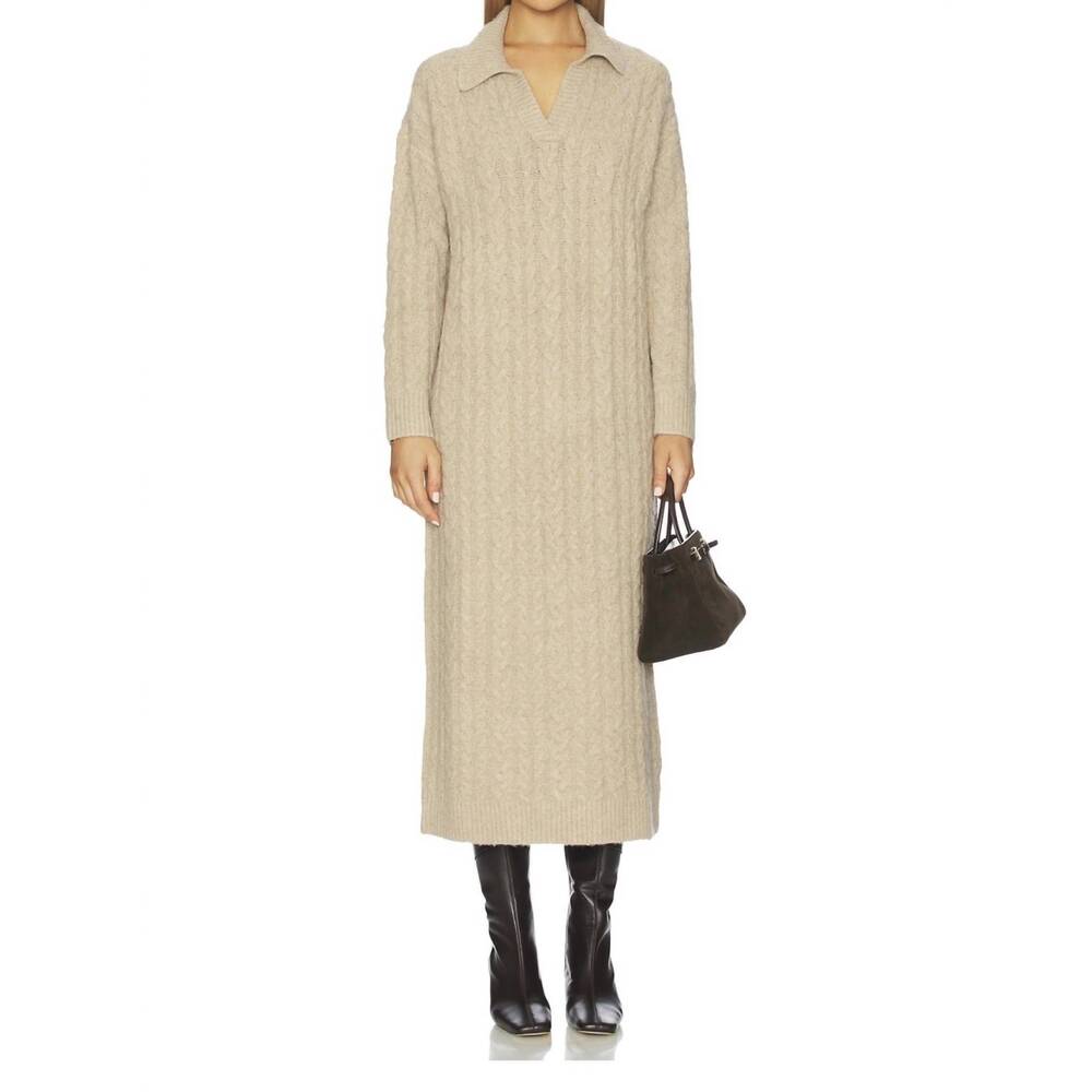 NEW LINE AND DOT emila maxi dress in beige